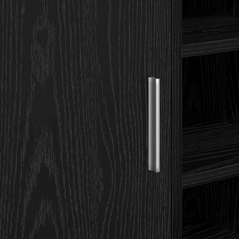 Sink Cabinet With Door 63 X 29 X 55 Cm Engineered Wood, Black Oak