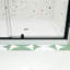 Porte de douche en verre 38-42 "x H 71" Piovt