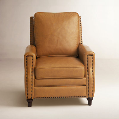 Andrena 33" Genuine Leather Manual Recliner