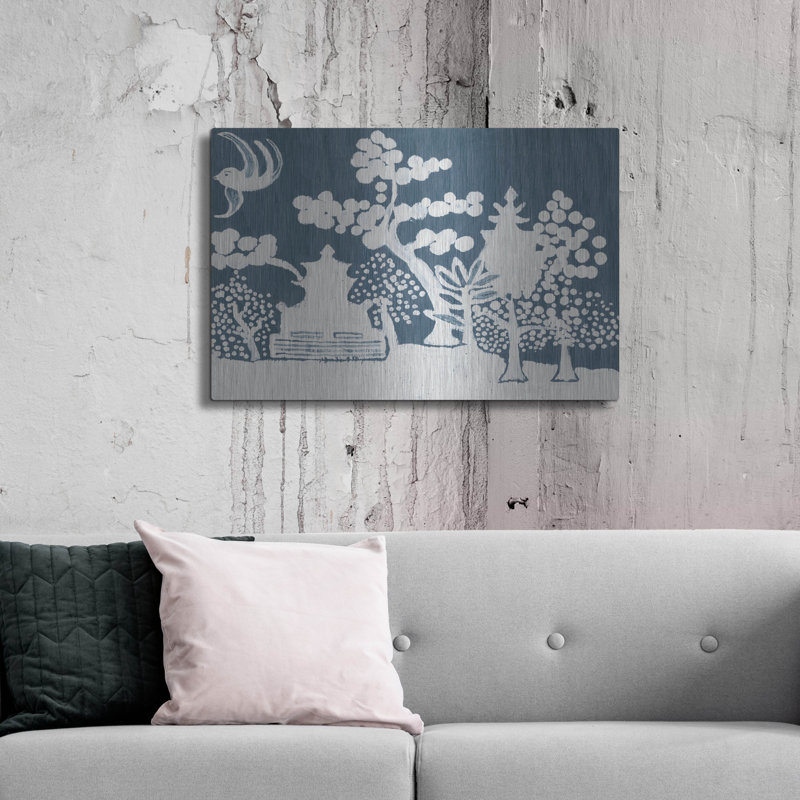  «Tea Room 2» par Alicia Ludwig, art mural en métal, H 24 po x l 36 po