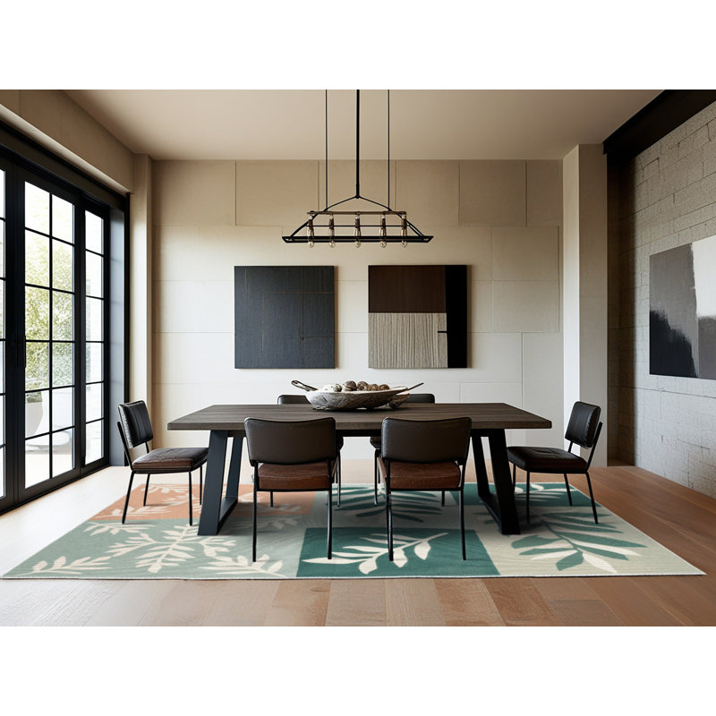Leafy Retreat Rug, Square 5'