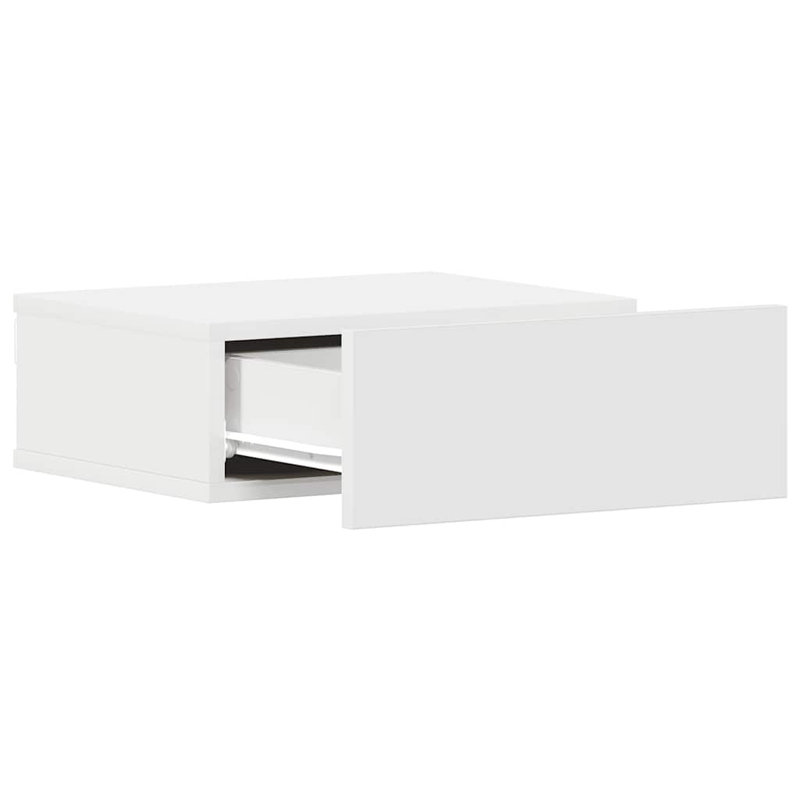 Dormilee 40cm W Bedside Table, High Gloss White