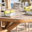 6 - Person Aluminum Patio Dining Set with Removable Cushions and Oval Sintered Stone Table