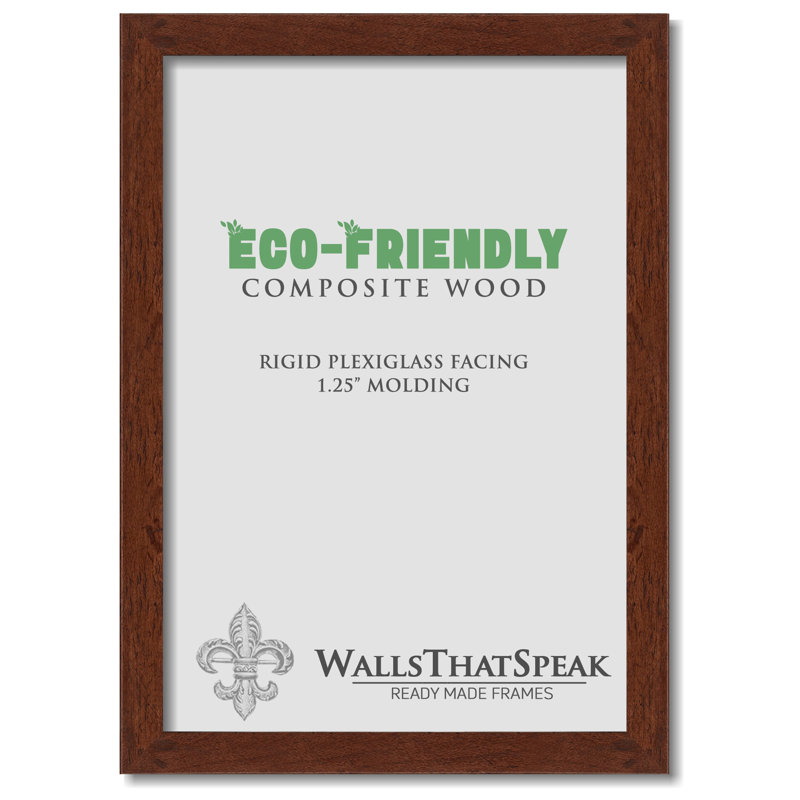 Dark Walnut Rustic Pine Picture Frame, 20" W x 26" H