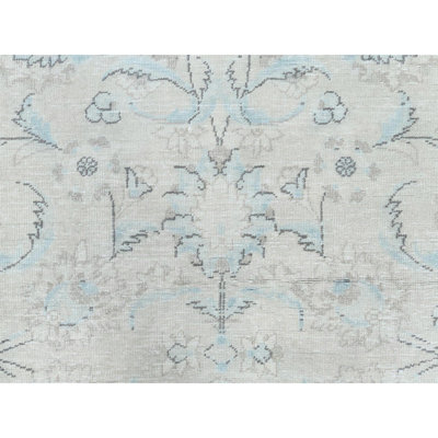 Tapis ivoire noué à la main 6 pi 6 po x 9 pi 7 po Katrisa