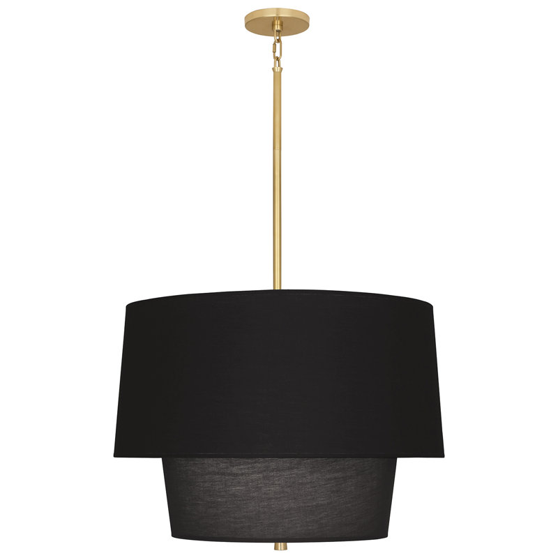 Decker 3 - Light Chandelier, Modern Brass