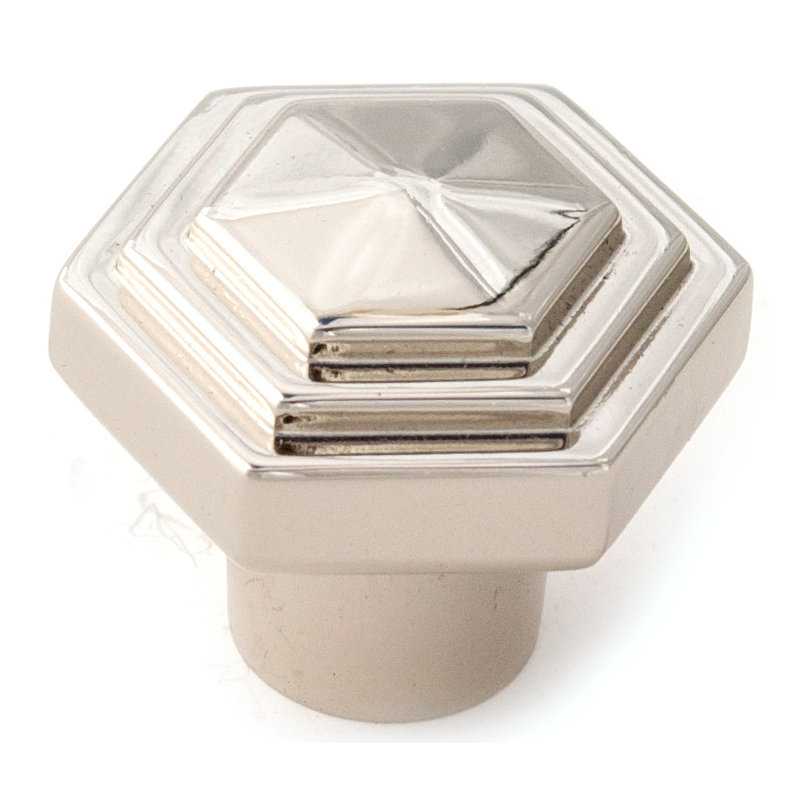 Geometric Knob, Polished Nickel