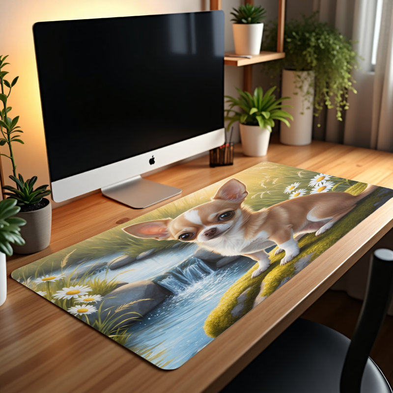 Polyester Desk Pad, 14.4x12.1