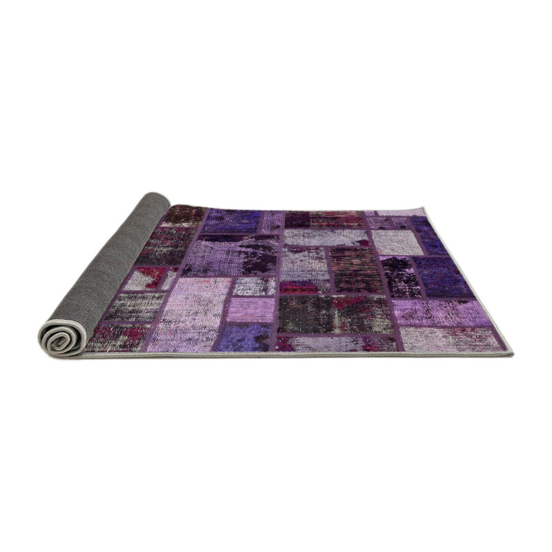 Tapis décoratif multicolore à motif abstrait, Rond 5 pi