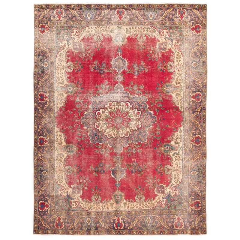 Tapis rouge Antalya 9 pi 6 po x 12 pi 8 po