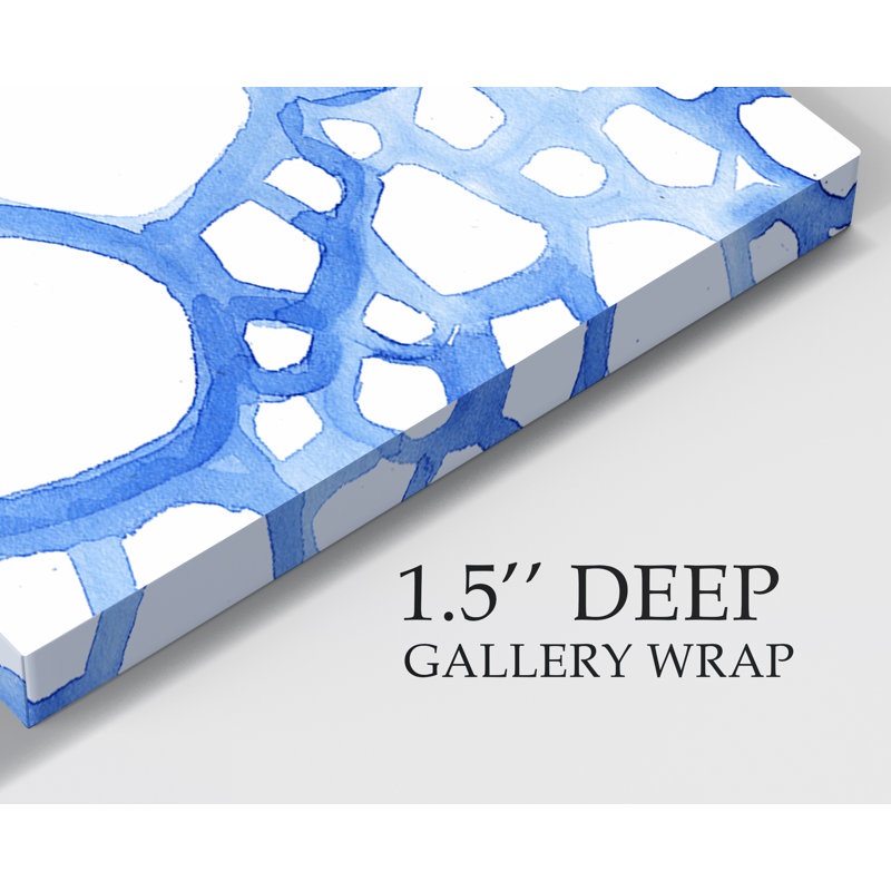 «Indigo Plexus II», reproduction sur toile, H 12 po x l 8 po x P 1 po, Toile tendue