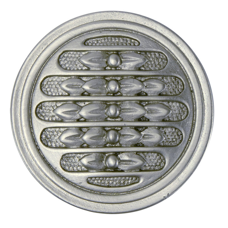 ASTORIA KNOB; BURNISHED FINISH, Silver