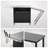 Feasto Outdoor Kitchen Series Stainless Steel Grill Table Cart with 2 Foldable Side Tables, Movable Grill Part with Pull-Out Plate, BBQ Grill Cart for Patio, Backyard