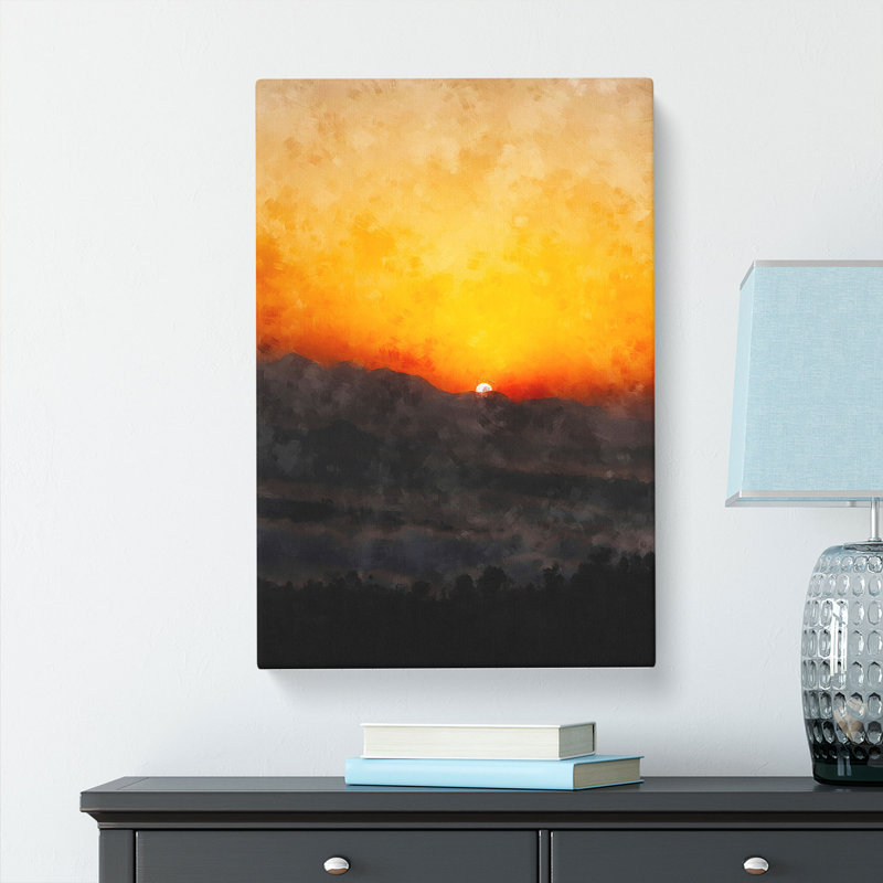 Indian Sunrise - Wrapped Canvas, 60cm H x 40cm W x 3cm D