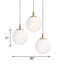 Luminaire suspendu en grappe à 3 lumières Altia