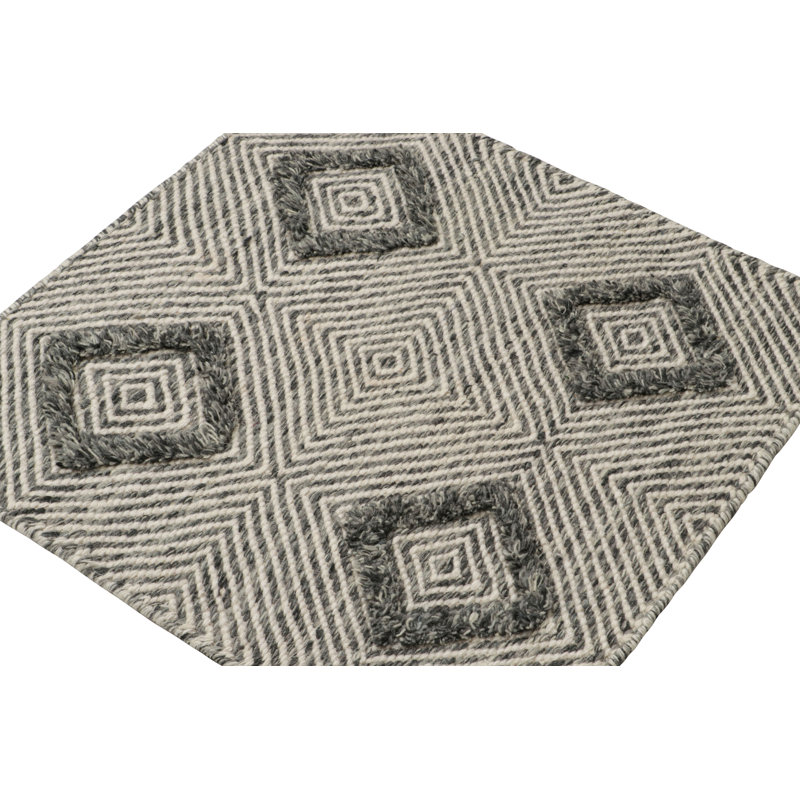 Hand Woven Silk and Wool Area Rug