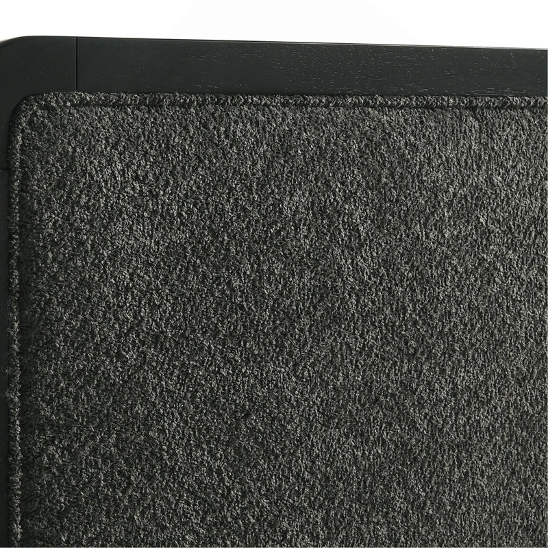 Grand lit tapissier noir Burton