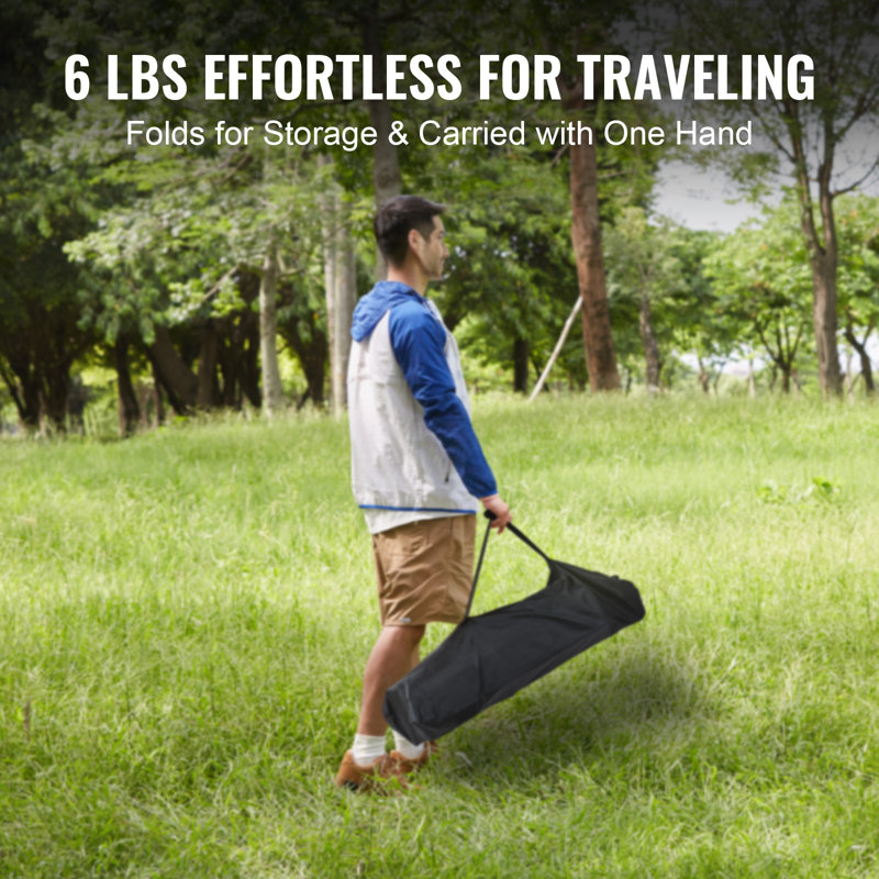 Compact Aluminum Folding Camping Table with Carry Bag