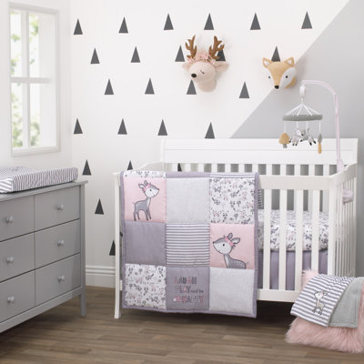 Veilleux 3 - Piece Crib Bedding Set
