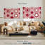 Motifs hexagonaux rouges Kerner-107980392