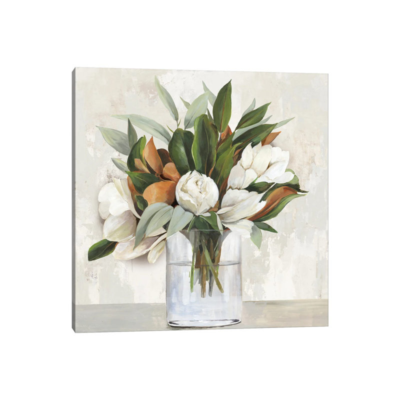 «Magnolia Bouquet» - Giclée sur toile tendue avec châssis