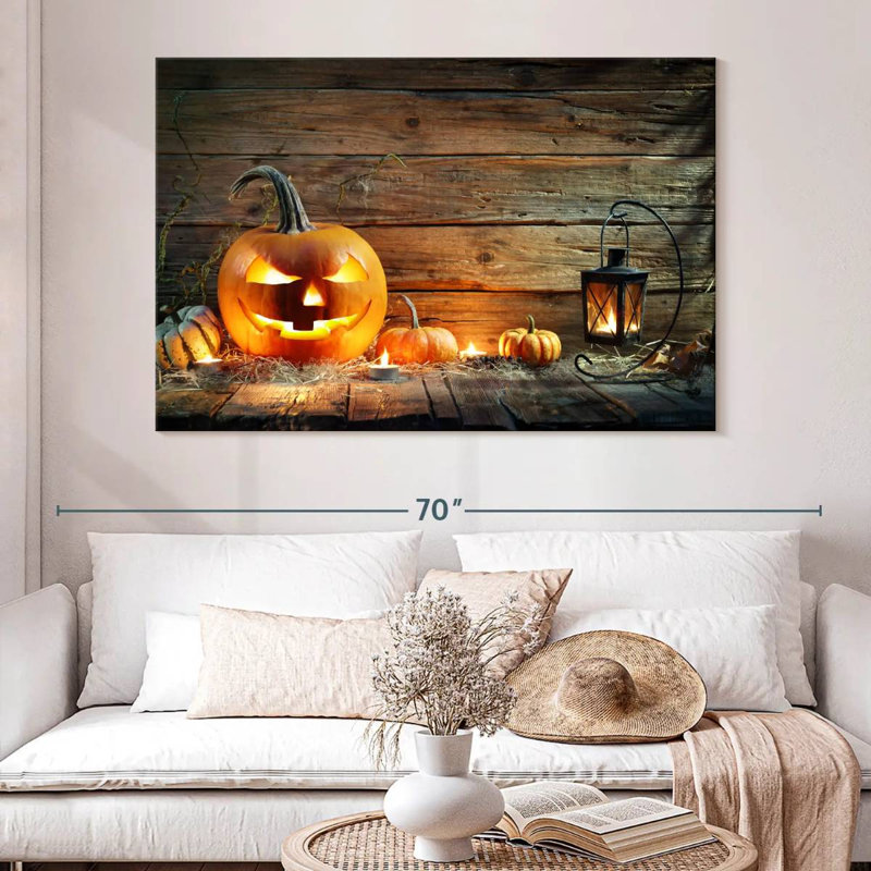 Jack O Lantern rustique, H 34 po x l 51 po
