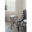 Table d'appoint avec plateau en verre lisse