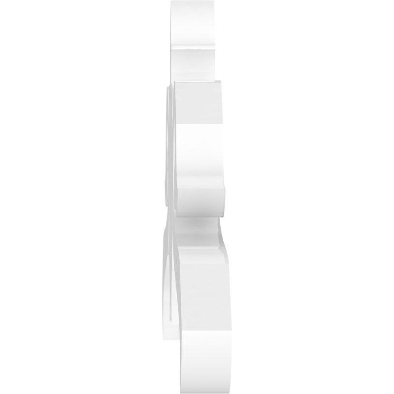 Pignon en PVC de qualité architecturale Florence, H 9 po x l 36 po x P 1 po, 6 / 12