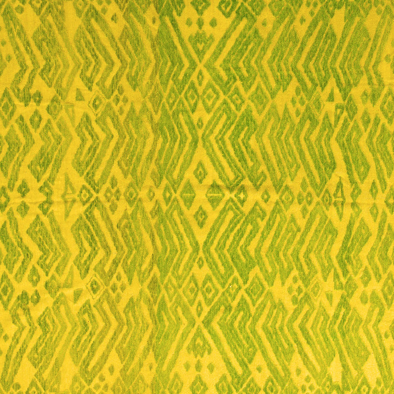 Washable Abstract Indoor Rug, Square 4'
