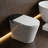 SANOXIS Smart Toilet Bidet Combo, Auto Open/Close Lid, Tankless 1.28 GPF Auto Flush, Heated Seat, Warm Wash & Dry, Intelligent Soft- Close, Blackout Flush, Deodorizer And Remote Control