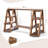 3 Tier Serving Tray Solid Wood Ladder Stand Wooden Double Dessert Table Display Rack