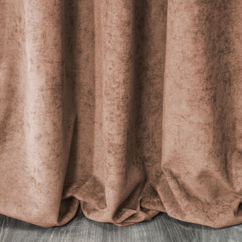 Gudella Curtains Single Panel, Rose