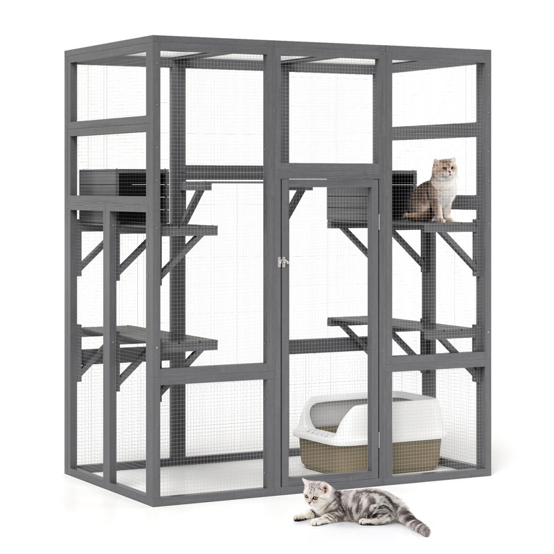 Parc d'extérieur pour chat Debor, Enclos