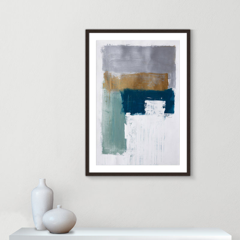 «Malibu Springs I Print» par Filippo Ioco, L 25,5 po x H 35,5 po, Noyer à grain ouvert, Imprimé mat