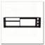 Wengue TV Stand for 70" Screen with Open Storage and Melamine Finish-733568503
