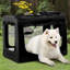 Collapsible Soft-Sided Crate with 3 Doors-34992127-34992128