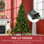 180cm H Lighted Artificial Christmas Tree