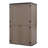 Outdoor 50.In W x 79.53.In H Plastic Vertical Storage Shed,Coffee-88156185