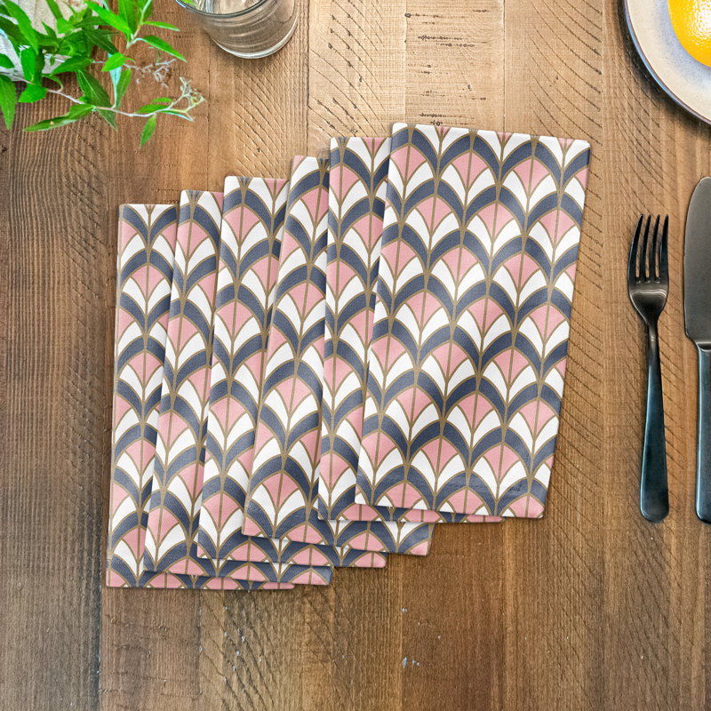 Dasai Cotton Blend Abstract Square Napkin