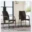 Chaise d'extérieur en osier de style neutre à décor polyvalent