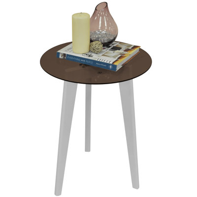 Glass Top End Table