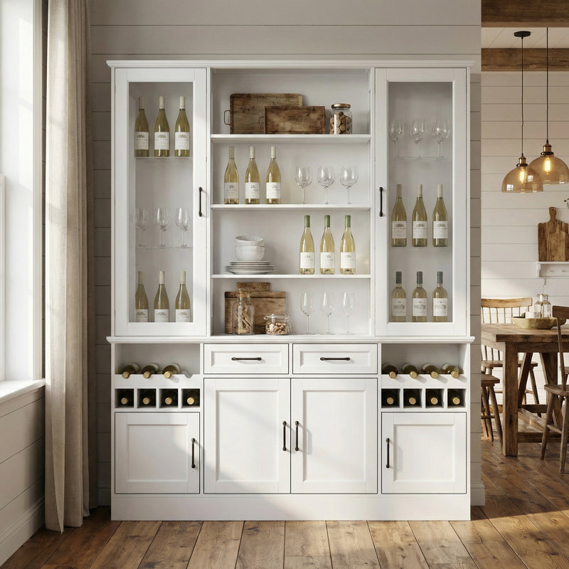 Garde-manger 61,4 "avec porte vitrée