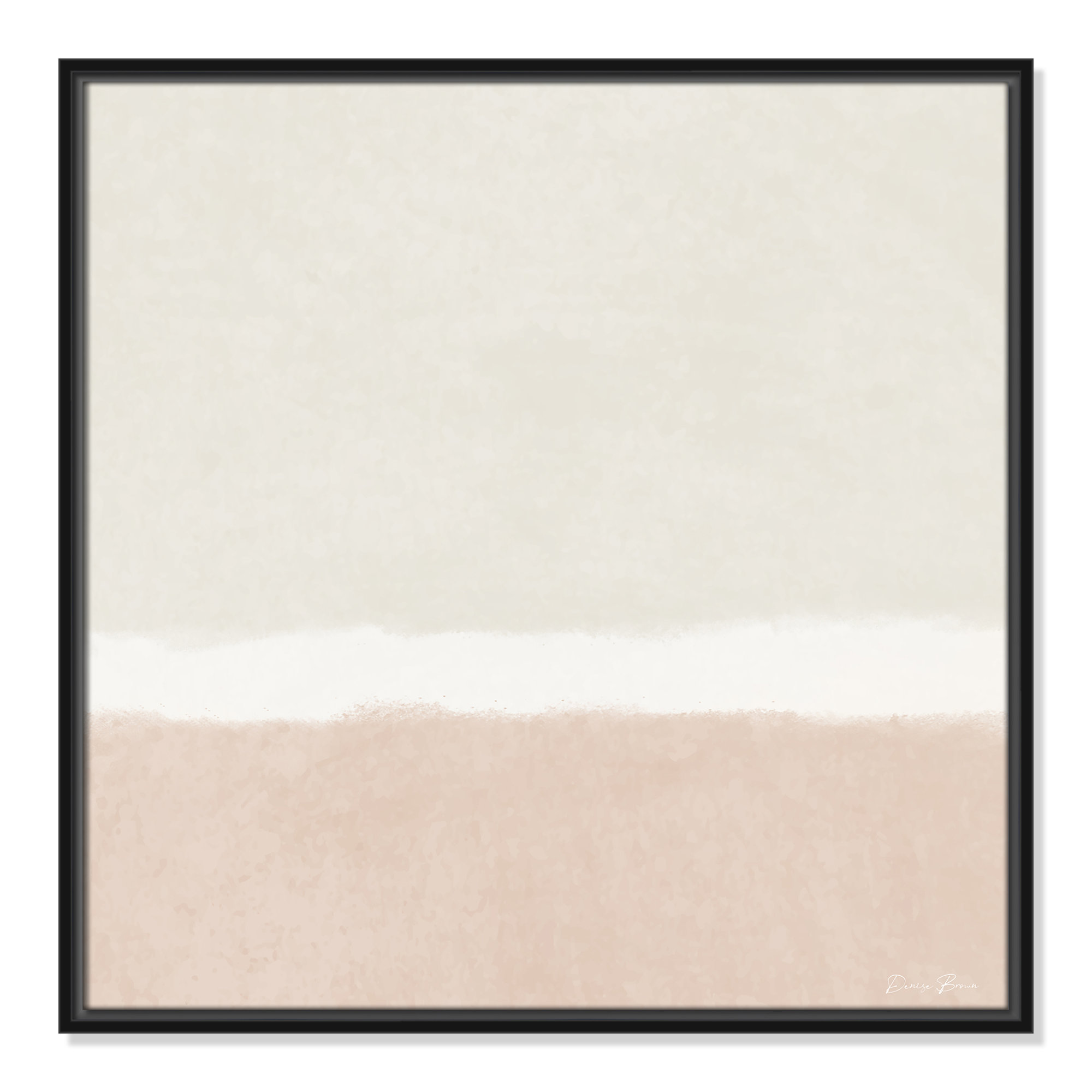 Slate 1 - Floater Frame Print on Canvas, 25.5" H x 25.5" W, Black Framed