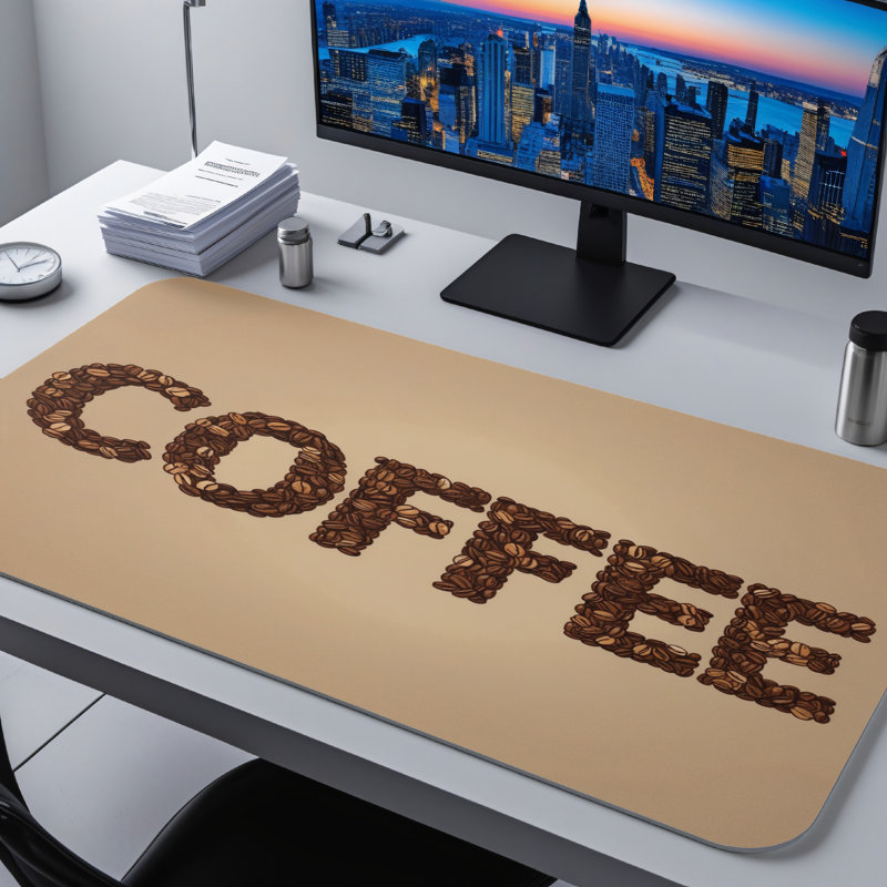 Polyester Desk Pad, 31.5x15.5