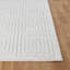 Michoel In- & Outdoor Scandi Modern Boho White Area Rug-1960753418