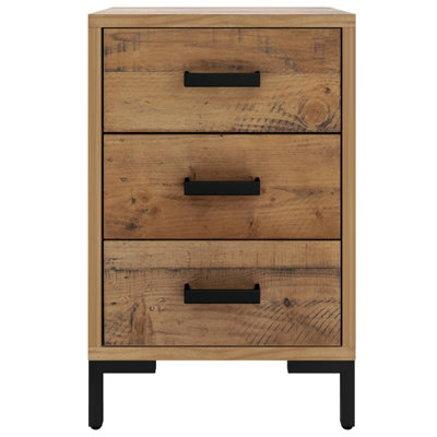 Addylan 40cm W Solid Wood Bedside Table
