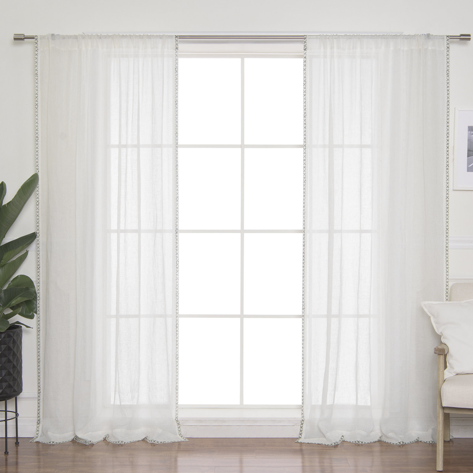 Stefan Sheer Linen Curtain