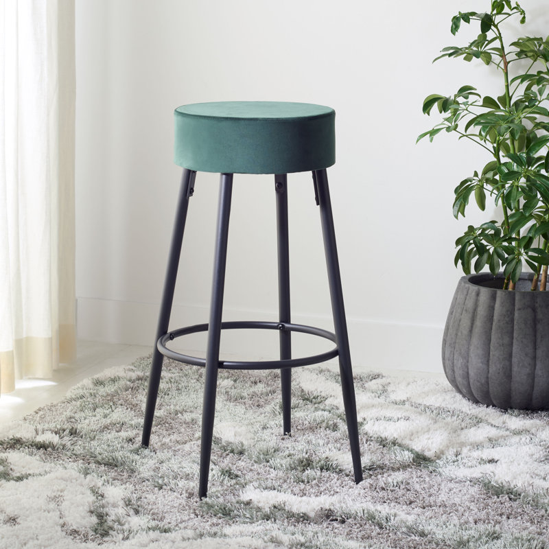 Tabouret de bar 30 po Arlandria, Velours vert malachite