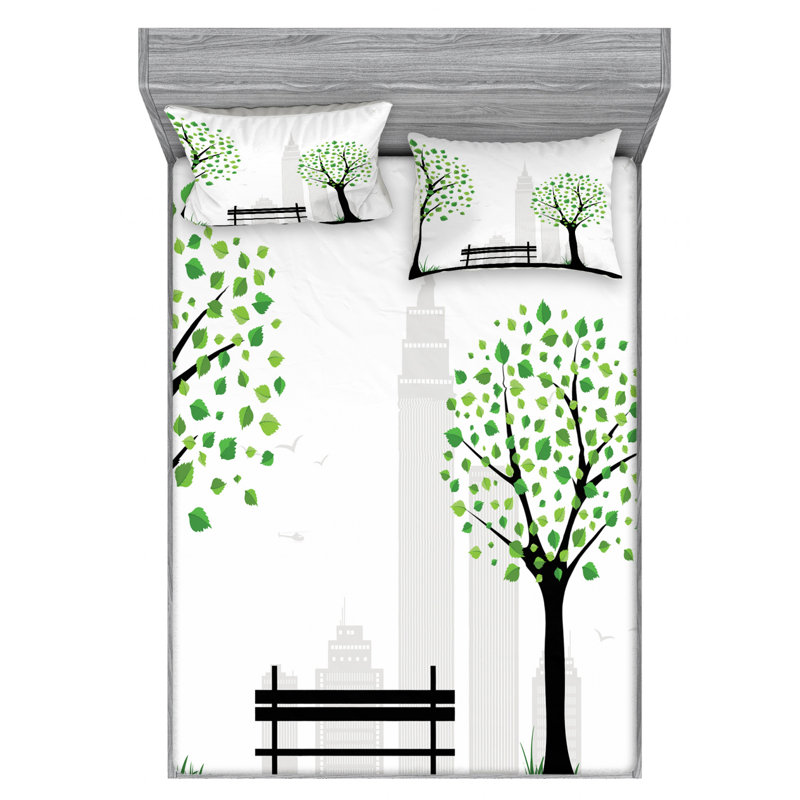 Microfiber Sheet Set, Full Sheet Set with Fitted Sheet