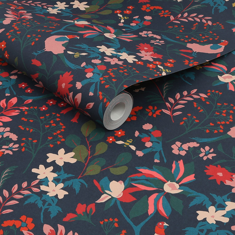 Rouleau de papier peint double à motif floral L 33 pi x l 21 po Joules Fields Edge
